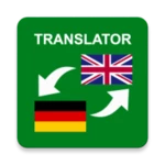 german - english translator android application logo